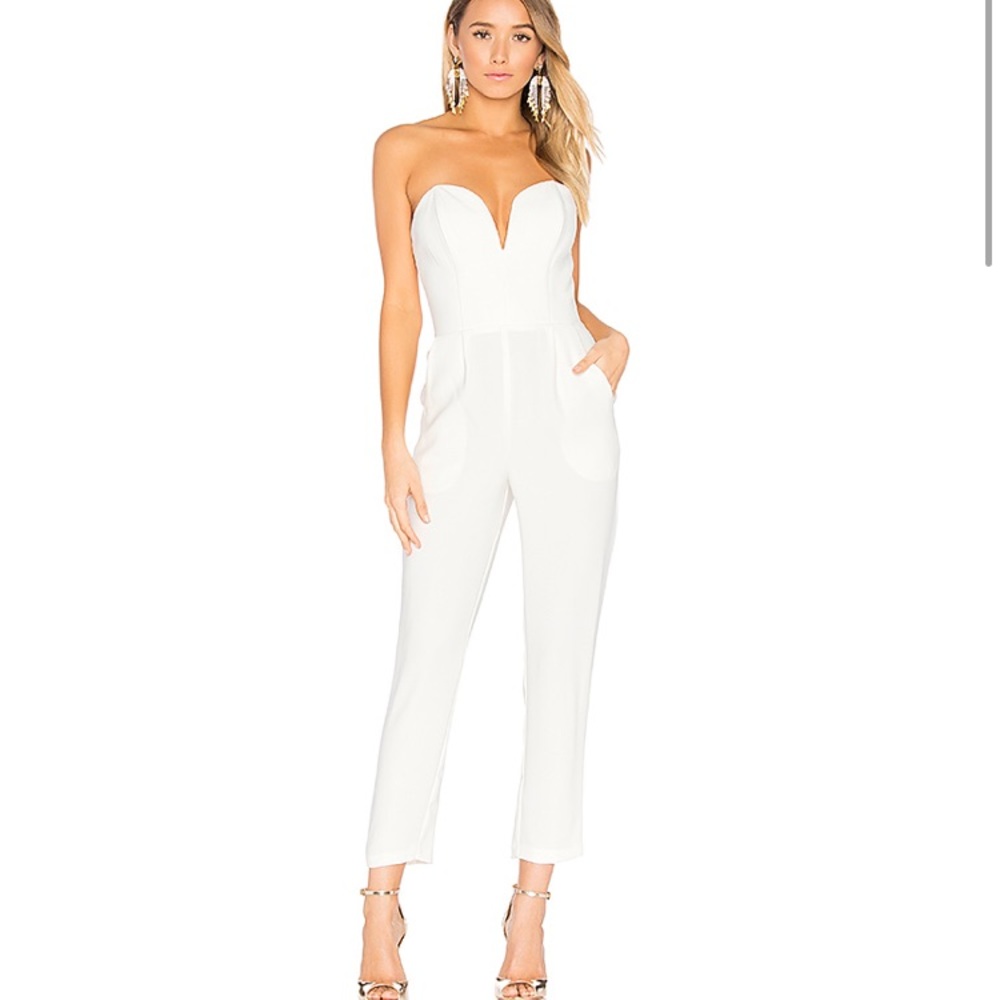 NEW Cherri Jumpsuit in Ivory Amanda Uprichard